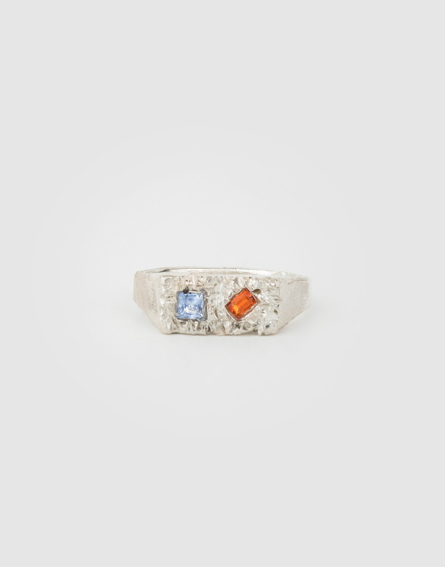 Sky Signet ring (sky orange crystal)