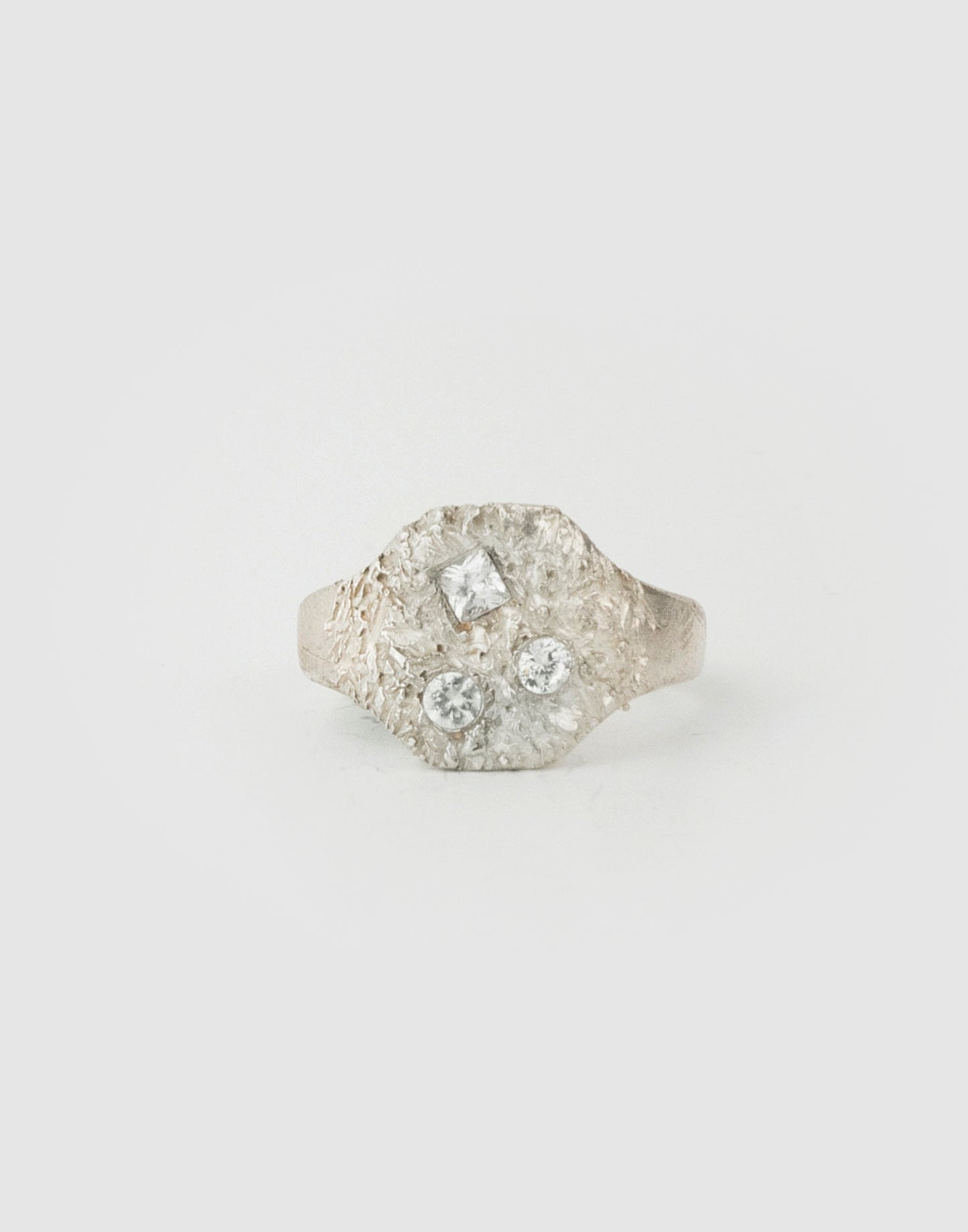 Crystal Signet ring (white crystal)