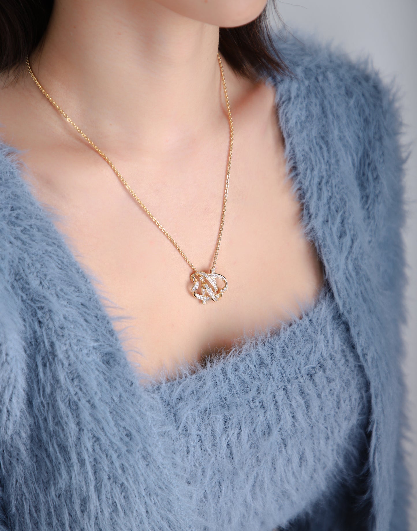 Authentique Necklace [K-Drama 'Marry My Husband'] - Silver(Plated 18K gold)