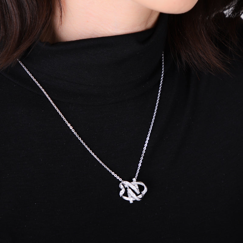 Authentique Necklace [K-Drama 'Marry My Husband'] - Silver(Plated White gold)