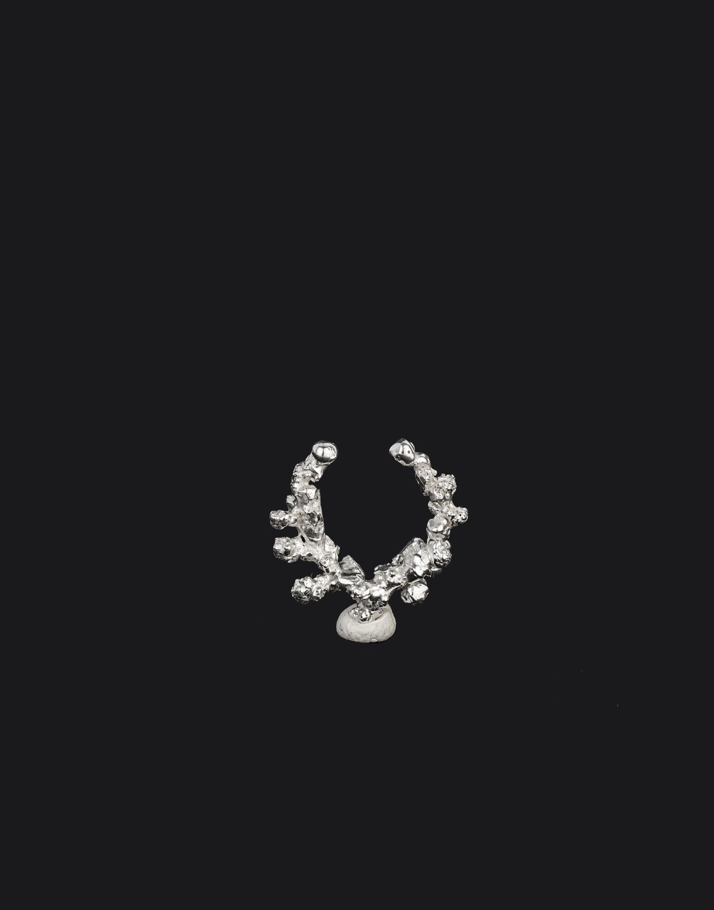 White Fruit Earcuff