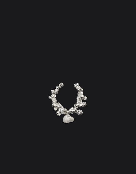 White Fruit Earcuff