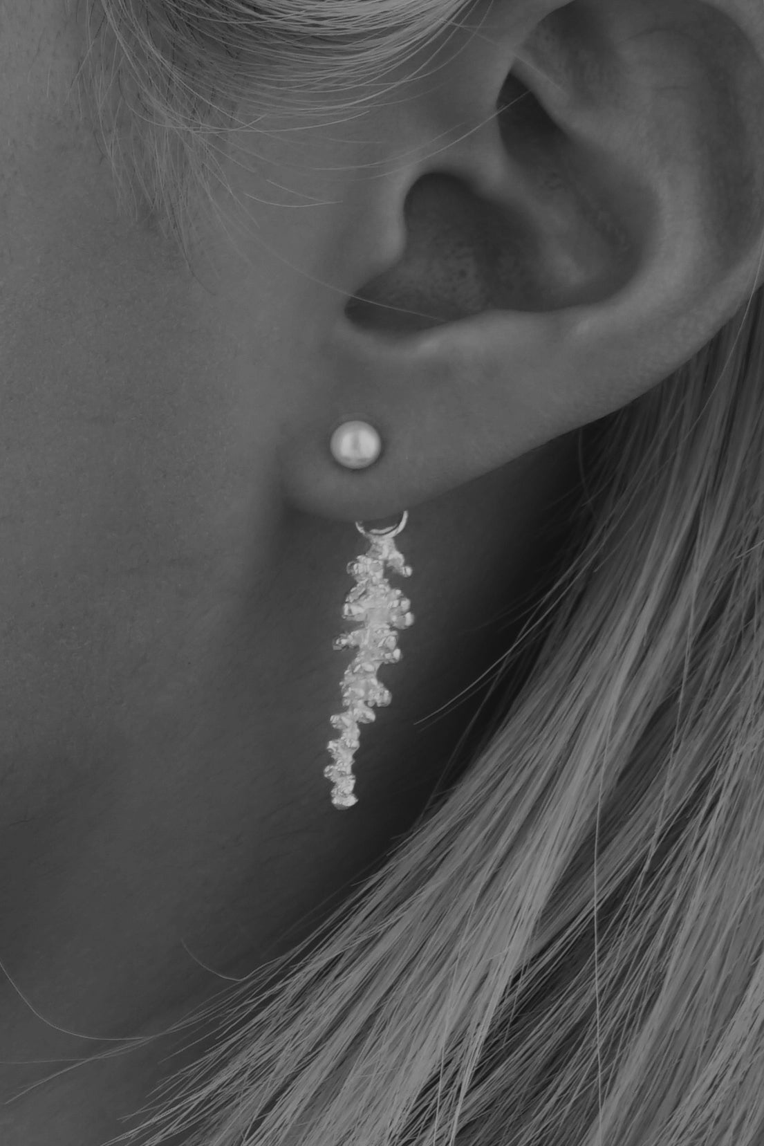 White Fruit Earrings